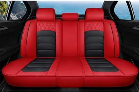 img 1 attached to SOGLOTY Leatherette Automotive Waterproof Compatible Interior Accessories