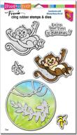 stampendous cld17 monkey cling stamp logo