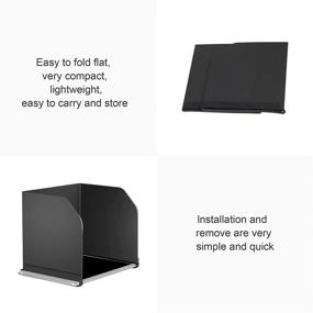 img 1 attached to 📱 Hanatora 10.2/10.5 Inch Monitor Tablet Sun Hood Shade for DJI Mini 2/SE, Mavic Mini, Mavic Air 2/Air 2S, Mavic Air, Mavic 2 Pro/Zoom, Mavic Pro, Spark Remote Controller, Drone Sunshade Shield Accessory for Enhanced Visibility