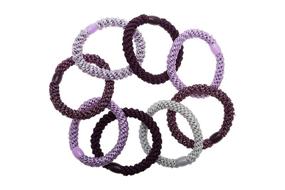 img 2 attached to 💪 L. Erickson Grab & Go Ponytail Holders, Royal, Set of 8 - Extremely Secure with a Gentle Grip