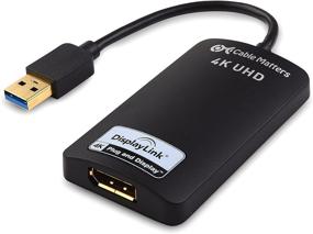 img 4 attached to 💻 Cable Matters USB to DisplayPort Adapter - Experience 4K Resolution on Windows (USB 3.0 to DP Adapter)