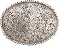 nocona floral scrolled shaped buckle logo