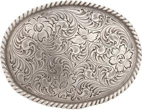 img 2 attached to Nocona Floral Scrolled Shaped Buckle