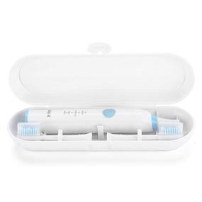 img 4 attached to Toothbrush Travel Case for Philip Sonicare/Oral-B Electric Brushes: White