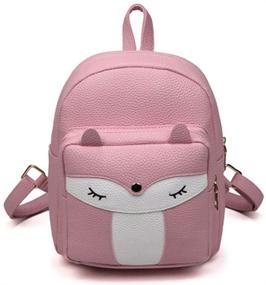 img 4 attached to Stylish Purple Leather Fashion Backpacks: Women's Handbags, Wallets & Daypacks