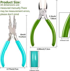 img 3 attached to Versatile 2-Piece Jewelry Pliers Set: Premium Bail Making, Nylon Nose & Looping Pliers for DIY Crafts