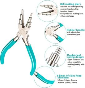 img 2 attached to Versatile 2-Piece Jewelry Pliers Set: Premium Bail Making, Nylon Nose & Looping Pliers for DIY Crafts