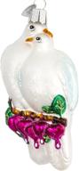 🎄 old world christmas watcher collection love birds glass blown ornaments for christmas tree – classic white beauty! логотип