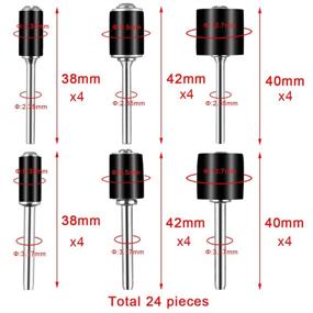 img 1 attached to 🔧 AUSTOR Sanding Sleeves Mandrels: Industrial Power & Hand Tools for Efficient Sanding