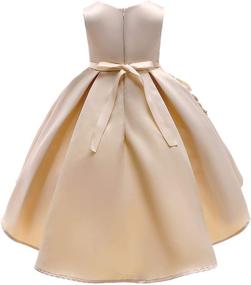 img 3 attached to 🌸 NSSMWTTC 2-9Y Flower Girls Wedding Pageant Dresses: Toddler Formal Party Midi Dress