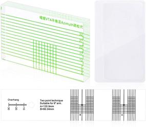 img 4 attached to 🔍 Высококонтрастный угольник VTA Set - инструмент для выравнивания картриджа для проигрывателя виниловых пластинок с увеличителем, блоком выравнивания и сумкой для хранения