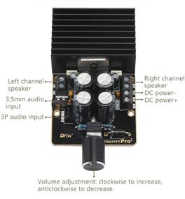 img 2 attached to Car Audio Amplifier Board, DROK Dual Channel 30W+30W TDA7377 pro2 DC 9-18V 12V Class AB Immersion Gold Stereo Speaker Amp Module with Knob and Shielded Cable