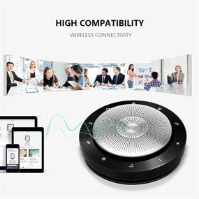 img 1 attached to 🔊 eMACROS Wireless Conference Speakerphone - Portable Business 360º Voice Pickup Speaker for Conference Calls, Mobile Phones, and VoIP