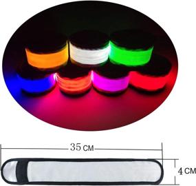 img 1 attached to 🔆 LED Slap Bracelets - Light Up Armbands for Men, Women, Kids - Glow-in-The-Dark Wristbands - Night Safety Lights for Running, Jogging, Cycling, Hiking, Camping - Outdoor Sports Reflective Gear