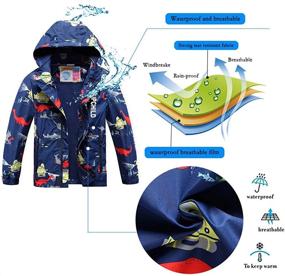 img 2 attached to 🧥 Premium Aiyuke Waterproof Raincoat Windbreaker: Ultimate Protection for Boys' Clothing & Coats