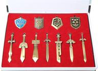 🗡️ zelda triforce shield and sword keychain necklace box set 2014 - collection of 11 items logo