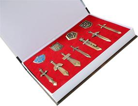 img 1 attached to 🗡️ Zelda Triforce Shield and Sword Keychain Necklace Box Set 2014 - Collection of 11 Items