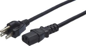 img 4 attached to 💡 10-Foot Black Power Cord Replacement for Amazon Basics Computer Monitor TV