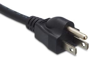 img 2 attached to 💡 10-Foot Black Power Cord Replacement for Amazon Basics Computer Monitor TV