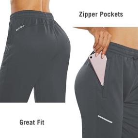 img 2 attached to 🔥 Winter Warmth Essential: BALEAF Women's Fleece Lined Pants with Zipper Pockets for Sports, Running, and Hiking