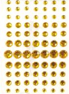 💎 glam up anything with wrapables 91-piece gold adhesive rhinestone crystal diamond stickers - 4/6/8/12mm size logo