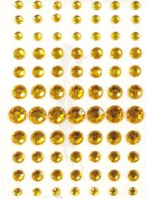 img 2 attached to 💎 Glam up Anything with Wrapables 91-Piece Gold Adhesive Rhinestone Crystal Diamond Stickers - 4/6/8/12mm Size