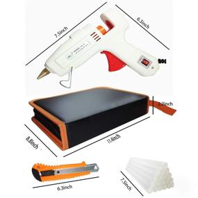 img 3 attached to 🔥 Versatile Hot Melt Glue Gun Kit: 60W/100W with Carry Bag, 20pcs Glue Sticks - Perfect for DIY, Arts & Crafts, Sealing, Repairs at Home & Office