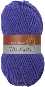 img 1 attached to 🦁 Lion Brand Yarn 671-140 Lion's Pride Woolspun Violet: Superior Quality and Luxuriously Soft