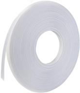 🧵 white polyester boning for sewing: 1/2inch sew-through, low density - perfect for wedding dresses, performance clothes, party gowns, diy craft making (white, 12mm) logo