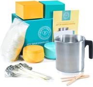 🕯️ hearts &amp; crafts ultimate candle making kit - complete candle kit for soy candles - diy candle making set - create your own candles with soy candle kit logo