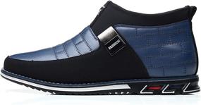 img 1 attached to 👞 COSIDRAM Loafers High Top Sneakers for Men - Business Shoes in Loafers & Slip-Ons