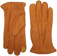 ugg leather gloves sherpa lining men's accessories logo