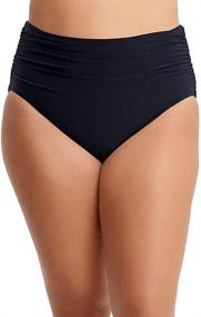 img 4 attached to 👙 Enhanced Coverage & Figure-Flattering: Magicsuit Shirring No Show Waistline Swimsuits & Cover Ups for Women
