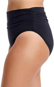 img 2 attached to 👙 Enhanced Coverage & Figure-Flattering: Magicsuit Shirring No Show Waistline Swimsuits & Cover Ups for Women