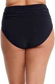 img 3 attached to 👙 Enhanced Coverage & Figure-Flattering: Magicsuit Shirring No Show Waistline Swimsuits & Cover Ups for Women