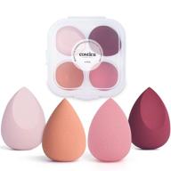 🌸 enhanced seo: pink beauty blender makeup sponge set with storage box for flawless liquid application logo