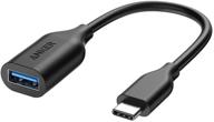 🔌 адаптер anker usb-c в usb-a, usb-c мужской порт в usb-a женский порт, с технологией usb otg, совместим с samsung galaxy note 8, s8 s8+ s9, ipad pro 2018, nexus 6p 5x, lg v20 g5 и другими устройствами. логотип