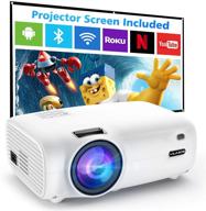 vilinice 6500l outdoor movie projector with 100-inch screen, 1080p supported, portable and compatible with tv stick, ps4, hdmi, usb, vga, for home cinema & outdoor movie experience logo