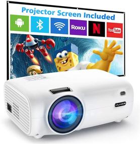 img 4 attached to VILINICE 6500L Outdoor Movie Projector with 100-Inch Screen, 1080P Supported, Portable and Compatible with TV Stick, PS4, HDMI, USB, VGA, for Home Cinema & Outdoor Movie Experience