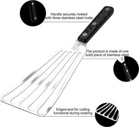 img 3 attached to 🐟 WALLFARM Fish Spatula: Multi-Purpose Slotted Turner for Grilled Cheese, Pan Frying & More - 11-inch, Dishwasher Safe