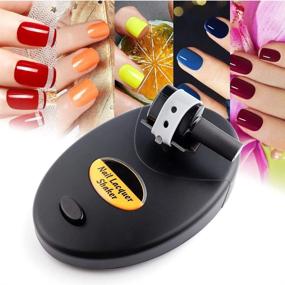 img 3 attached to 💅 Upgraded Nail Lacquer Shaker Pro Nail Polish Mixing Machine - Adjustable Gel Polish Varnish Bottle Shaker Mixer for Even Application - Ideal for Tattoo Ink (Black)