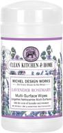 🌹 lavender rosemary multi surface wipes by michel design works: convenient and effective cleaning solution logo