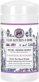 img 2 attached to 🌹 Lavender Rosemary Multi Surface Wipes by Michel Design Works: Convenient and Effective Cleaning Solution