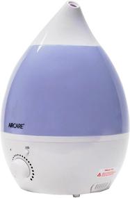 img 3 attached to 🌬️ AIRCARE Ultrasonic Cool Mist Humidifier | Whisper-Quiet | Multi-Color LED Light | Aromatherapy Essential Oil Diffuser | Ideal for Home, Bedroom, Baby Nursery, Yoga, Spa, and Office | White | 0.33 Gal Capacity