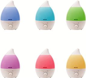 img 1 attached to 🌬️ AIRCARE Ultrasonic Cool Mist Humidifier | Whisper-Quiet | Multi-Color LED Light | Aromatherapy Essential Oil Diffuser | Ideal for Home, Bedroom, Baby Nursery, Yoga, Spa, and Office | White | 0.33 Gal Capacity
