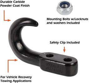 img 3 attached to 🔗 Universal Recovery Tow Hooks - XSTRAP 2PK, Rated for 10000LBS