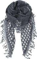 🧣 chic and cozy: kmystic sheer winter oatmeal women's accessories, scarves & wraps logo