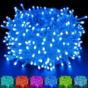 img 4 attached to 🎄 Ollny Christmas Lights, 198LED 66ft 8 Colors 64 Lighting Modes String Fairy Twinkle Lights - Outdoor Waterproof with Remote Control for Indoor Christmas Tree Party Garden