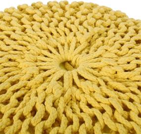 img 1 attached to Vibrant Yellow Christopher Knight Home Nahunta Pouf – Stylish and Versatile