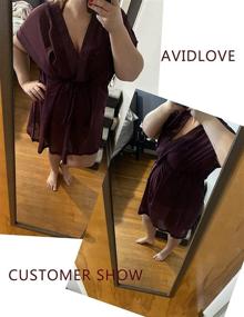 img 3 attached to 👙 Chiffon Swimsuit Bikini for Women by Avidlove - Women's Clothing in Swimsuits & Cover Ups